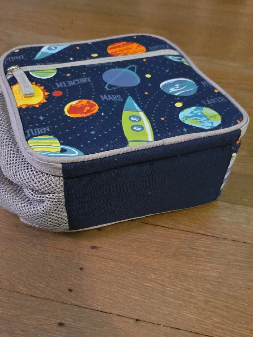 Pottery Barn Kids Mackenzie Solar System Lunch Bag - Navy